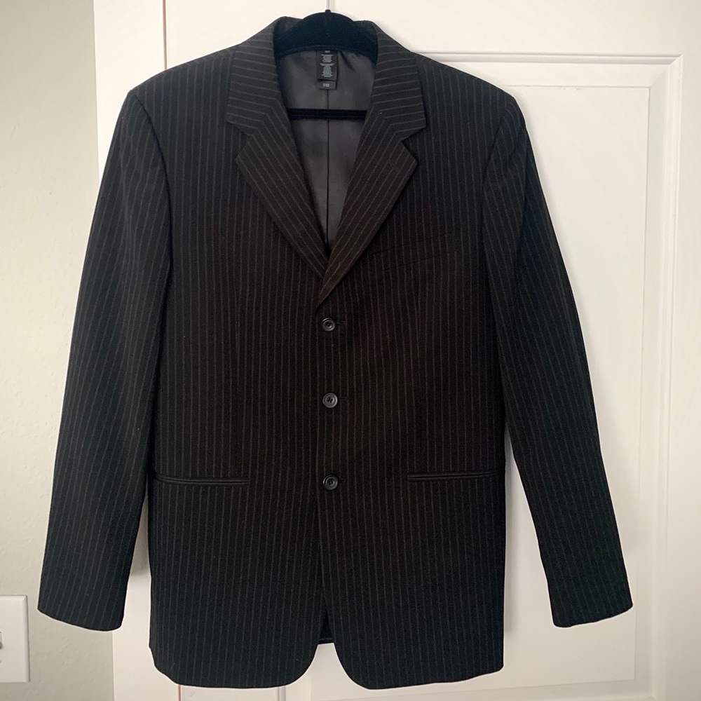 Claiborne Mens Pinstriped Sport Coat 38R